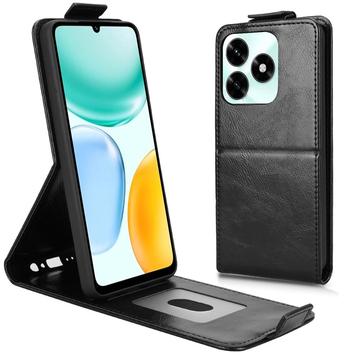 Funda abatible vertical con soporte Honor X5c Plus - Negro