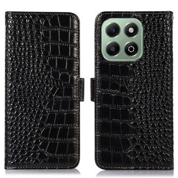 Funda Crocodile con RFID para Honor X6b - Estilo Cartera