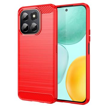 Carcasa de TPU Brushed para Honor X6c - Fibra de Carbono