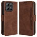 Funda tipo billetera con tarjetero para Honor X8c - Marrón