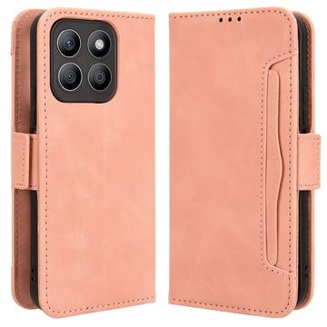 Funda tipo billetera con tarjetero para Honor X8c - Rosa