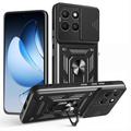 Funda híbrida con anillo giratorio y protector de cámara para Honor X8c