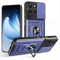 Funda híbrida con anillo giratorio y protector de cámara para Honor X8c