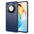 Carcasa de TPU Brushed para Honor X9b - Fibra de Carbono - Azul