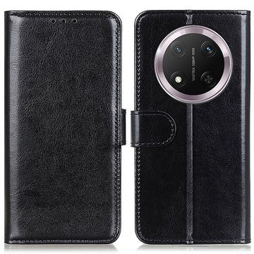 Funda de cartera con cierre magnético para Honor X60 Pro/X9c/Magic7 Lite - Negro