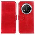 Funda de cartera con cierre magnético para Honor X60 Pro/X9c/Magic7 Lite - Rojo