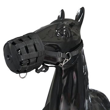 Bozal de pastoreo para caballos - Talla L - Negro