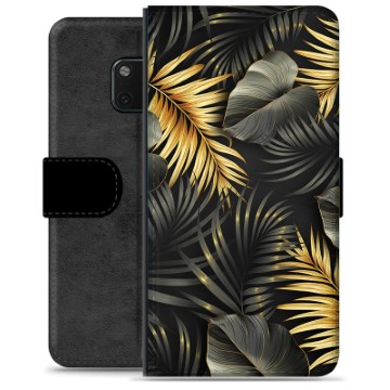 Funda Cartera Premium para Huawei Mate 20 Pro - Hojas Doradas