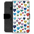 Funda Cartera Premium para Huawei Mate 20 Pro - Corazones
