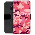 Funda Cartera Premium para Huawei Mate 20 Pro - Camuflaje Rosa