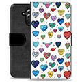 Funda Cartera Premium para Huawei Mate 20 Lite - Corazones