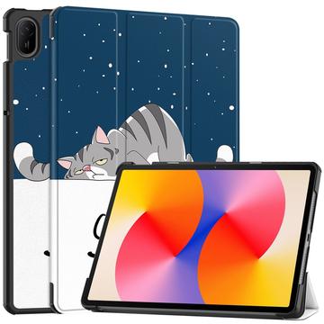 Funda Inteligente de Tres Pliegues para Huawei MatePad SE 11 - Gato