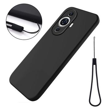 Funda de Silicona Líquida para Huawei Nova 12s - Negro