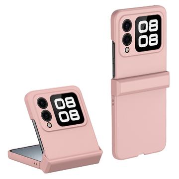 Carcasa de Plástico Engomado para Huawei Nova Flip - Rosa