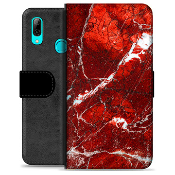 Funda Cartera Premium para Huawei P Smart (2019) - Mármol Rojo