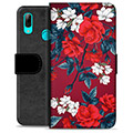 Funda Cartera Premium para Huawei P Smart (2019) - Flores Vintage