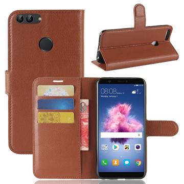 Funda con Cierre Magnético para Huawei P Smart - Estilo Cartera - Marrón