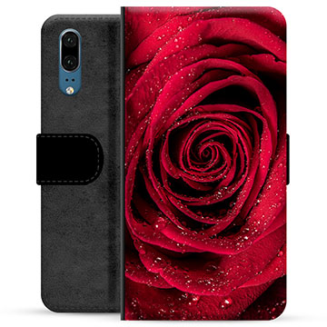 Funda Cartera Premium con Función de Soporte para Huawei P20 - Rosa