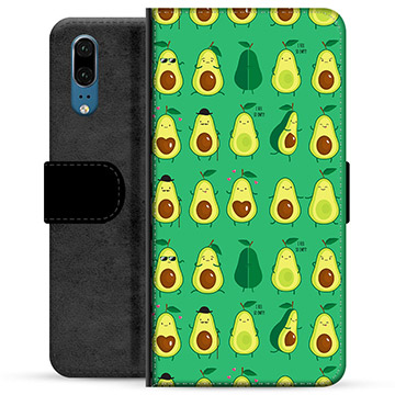 Funda Cartera Premium para Huawei P20 - Diseño de Aguacates