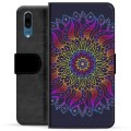 Funda Cartera Premium para Huawei P20 - Mandala Colorida