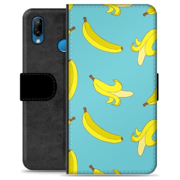 Funda Cartera Premium con Función de Soporte para Huawei P20 Lite - Plátanos
