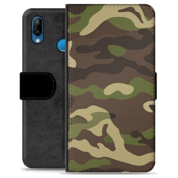 Funda Cartera Premium con Función de Soporte para Huawei P20 Lite - Camuflaje