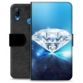 Funda Cartera Premium con Función de Soporte para Huawei P20 Lite - Diamante