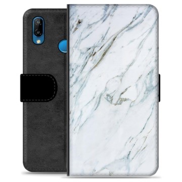 Funda Cartera Premium con Función de Soporte para Huawei P20 Lite - Mármol
