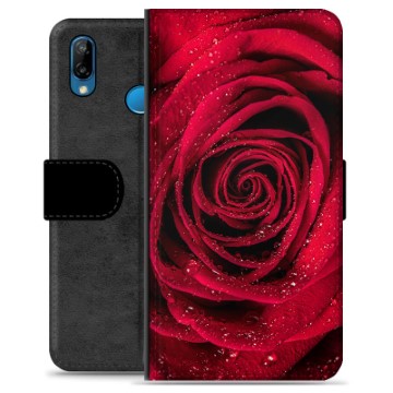 Funda Cartera Premium con Función de Soporte para Huawei P20 Lite - Rosa