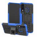 Antideslizante Funda Híbrida con Soporte para Huawei P30 Lite - Azul / Negro