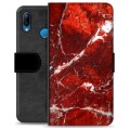 Funda Cartera Premium para Huawei P30 Lite - Mármol Rojo