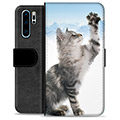 Funda Cartera Premium para Huawei P30 Pro - Gato