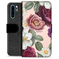 Funda Cartera Premium para Huawei P30 Pro - Flores Románticas