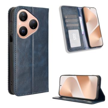 Funda con Cierre Magnético Retro para Huawei Pura 80 - Estilo Cartera