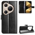 Funda de cartera con soporte para Huawei Pura 80 Ultra - Negro