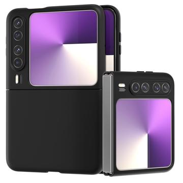 Carcasa de Plástico Engomado para Huawei Pura X - Negro