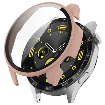 Carcasa de Plástico con Protector de Pantalla - 9H - para Huawei Watch GT 4 - 46mm - Rosa Dorado