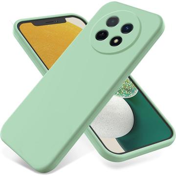 Huawei nova 14i Funda de silicona líquida con correa de mano - Verde
