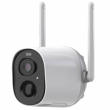 Cámara de seguridad doméstica Hubview CG7 WiFi con tarjeta de memoria de 64GB - Blanca