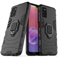 Samsung Galaxy A70 Hybrid Case with Ring Holder - Black