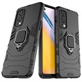 Samsung Galaxy A70 Hybrid Case with Ring Holder - Black