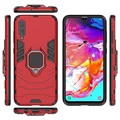 Samsung Galaxy A70 Hybrid Case with Ring Holder - Red