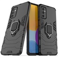 Samsung Galaxy A70 Hybrid Case with Ring Holder - Black