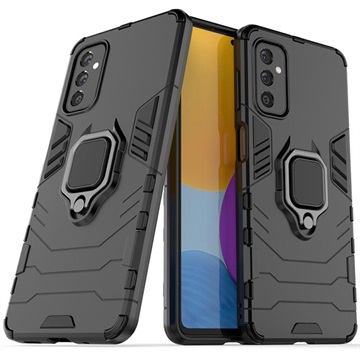 Samsung Galaxy A70 Hybrid Case with Ring Holder - Black