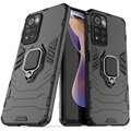 Samsung Galaxy A70 Hybrid Case with Ring Holder - Black