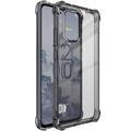 Carcasa de TPU Imak Drop-Proof para Nokia X30 - Negro / Transparente