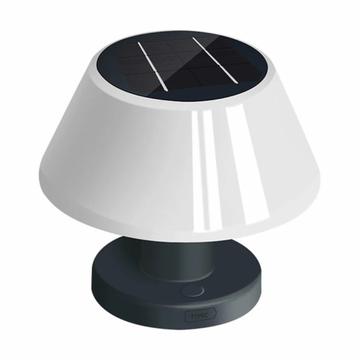 Lámpara de escritorio solar impermeable IP54 con 4 niveles de luminosidad - Blanco cálido