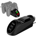 IPEGA PG-9180 Base de carga doble para mando de juegos con indicador LED para mando de PS4