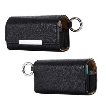 IQOS 3/3 DUO Estuche de cuero para cigarrillos electrónicos - Negro