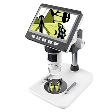 600X Microscope with 4.3" HD LCD Display and LED Light